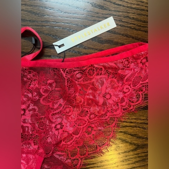 Stylestalker Safia Brief Lace Underwear Rose Size S NWT - Picture 6 of 8